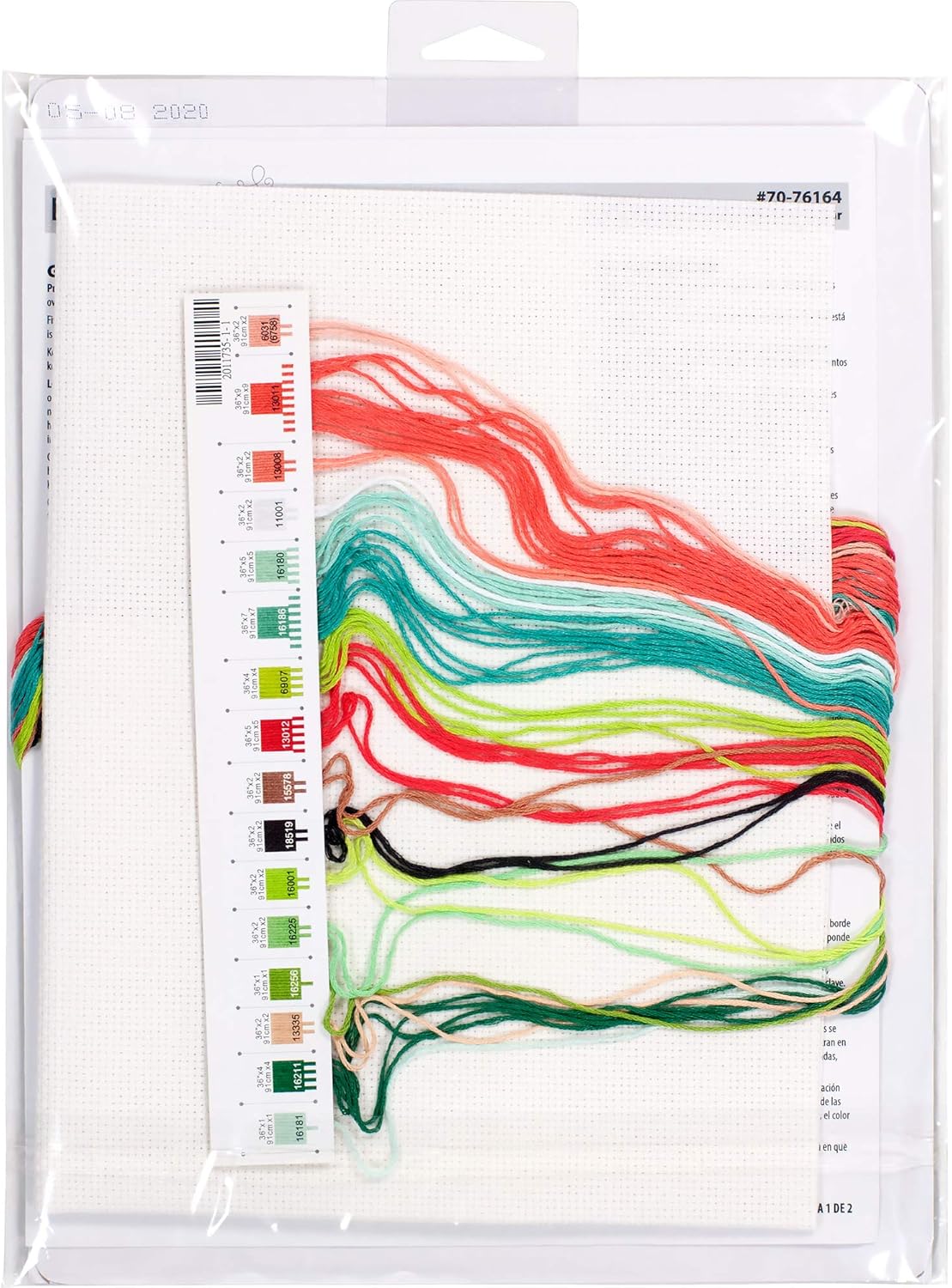Dimensions 70-76164 Under The Sea Baby Birth Record Counted Cross Stich Kit, 14 White Aida, 9'' x 12"