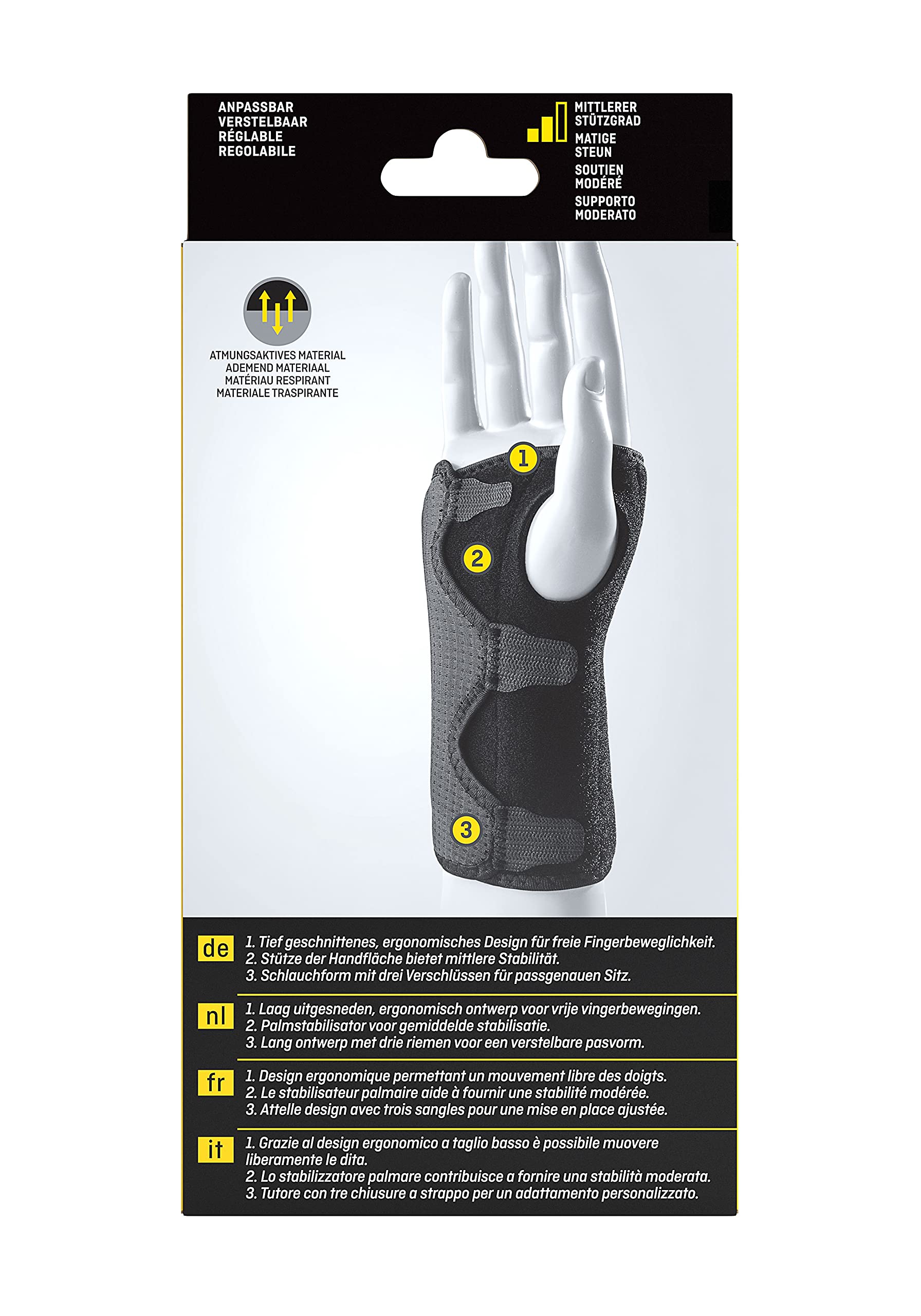 FUTURO Handgelenk-Schiene - Stabilisierung und Unterstützung bei schmerzenden, schwachen oder verletzten Handgelenken - verstellbar
