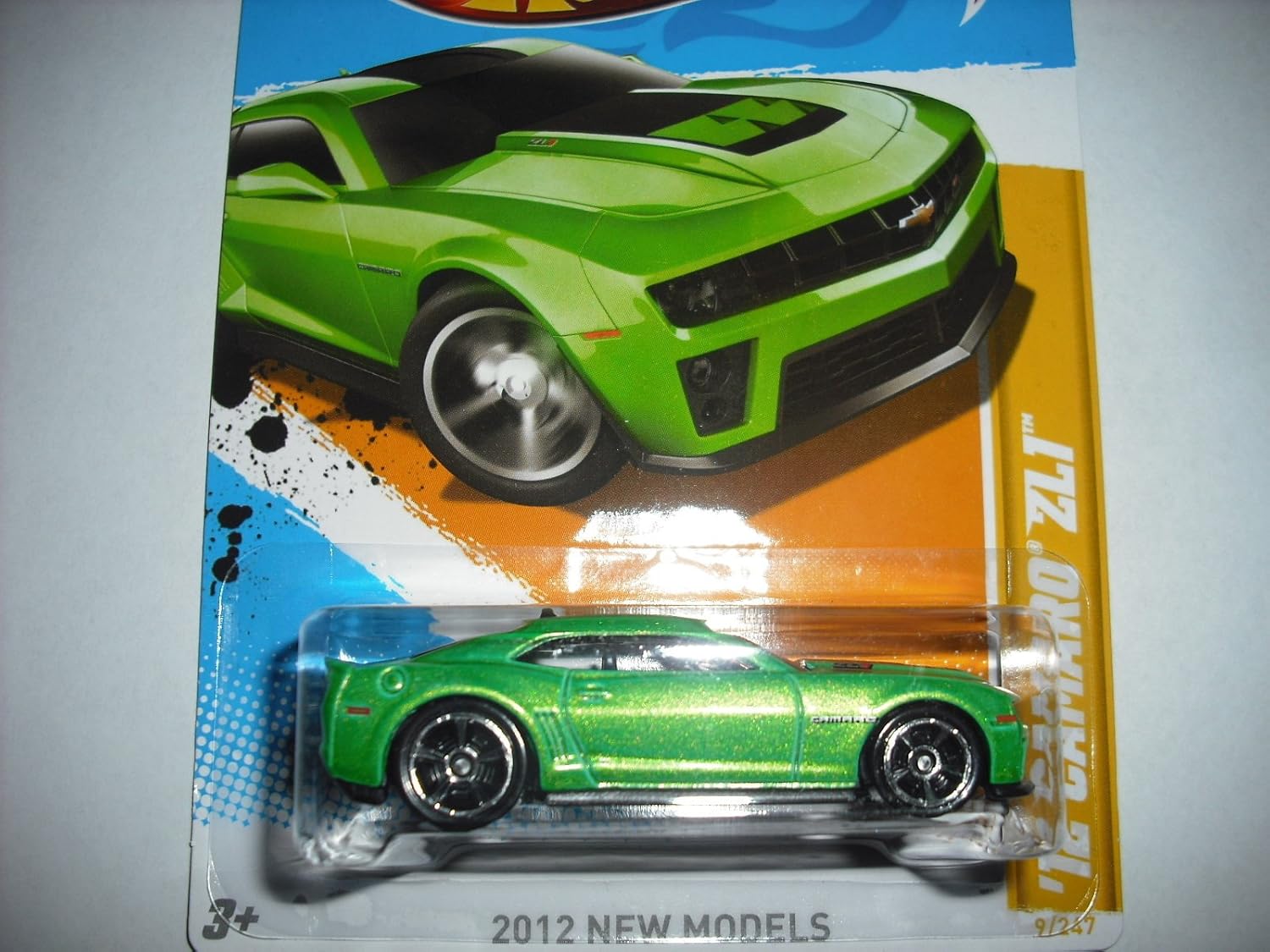 Hot Wheels 2012 New Models GREEN 12 CAMARO ZL1#39
