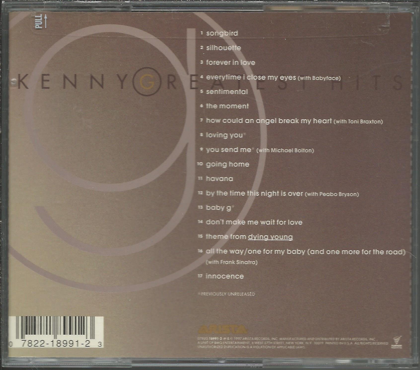 CD KENNY G - GREATEST HITS (1997) | Amazon.com.br