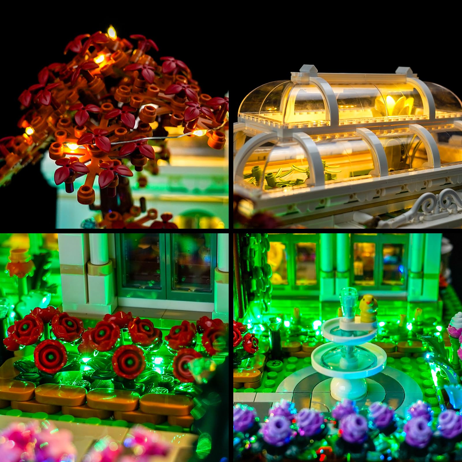 Zestaw oświetlenia dekoracyjnego do Lego The Botanical Garden (No Lego), zestaw oświetlenia dekoracyjnego do Lego 21353 Ogród Botaniczny Kreatywna zabawka - Wersja standardowa