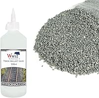 Vista 15 de War World Scenics - Kit de pegamento de 2.2 lbs y 16.9 fl oz para carriles modelo – ciruela de grado medio