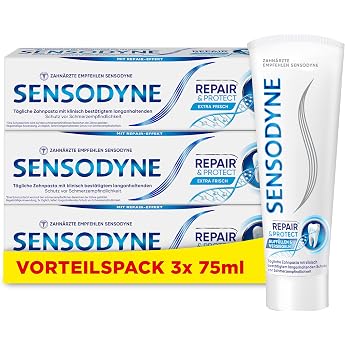 Sensodyne Repair &amp; Protect Toothpaste Daily Toothpaste with Tin Fluoride for Pain-Sensitive Teeth and Long-Lasting Protection