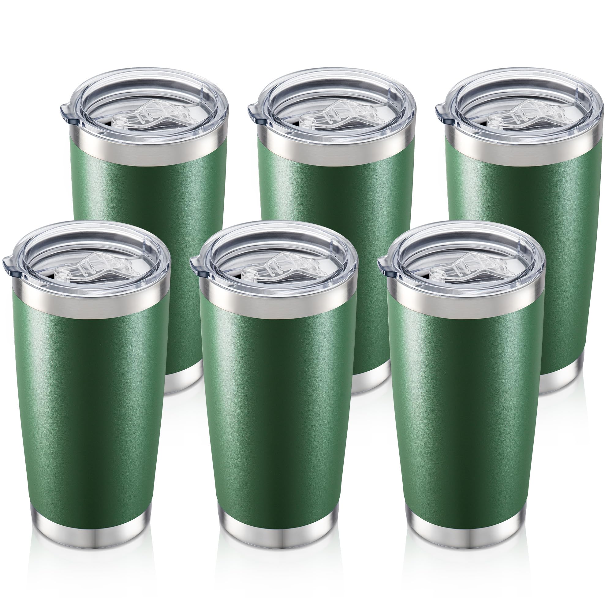 20 oz Tumbler Bulk with Lid Stainless Steel Insulated Tumblers Double Wall Vacuum Coffee Mug Powder Coated Tumbler