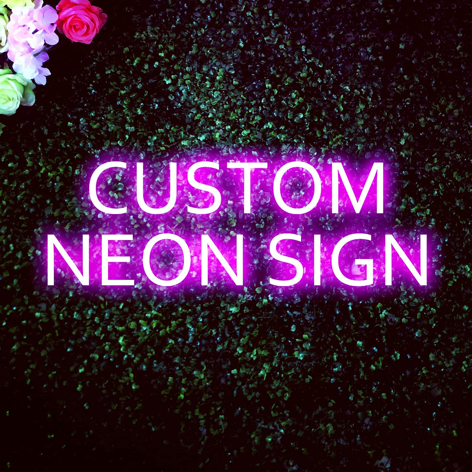 Custom LED Neon Signs for Bedroom Wall Personalized Neon Light Signs for Home Shop Décor Wedding Birthday Party (30 inches, 2 Line Text)