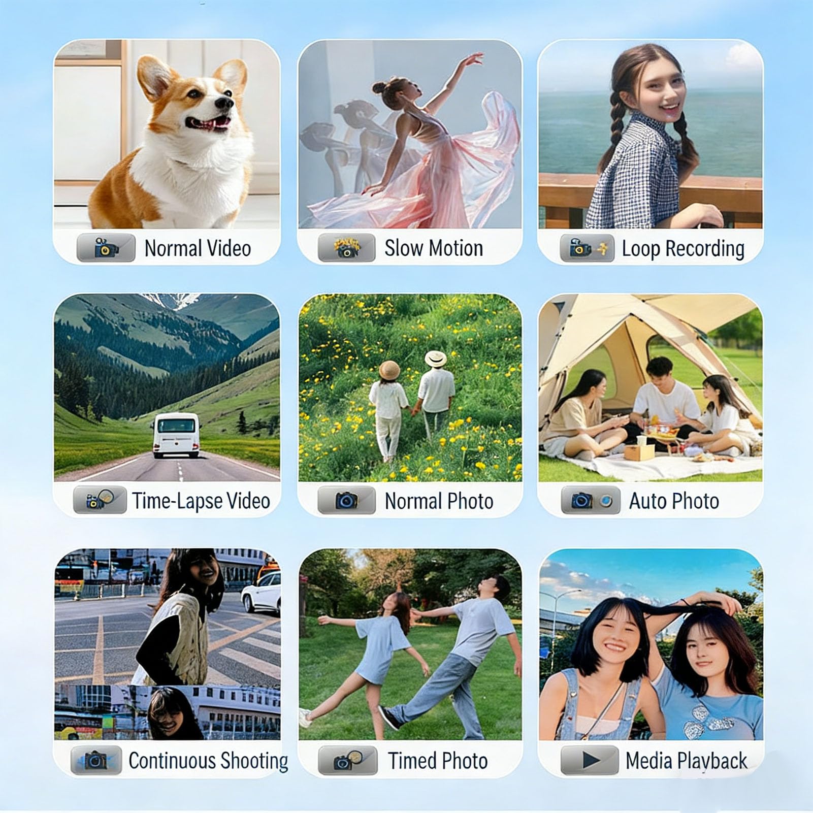 KIMISS Videocamera 4K, Videocamera Video Digitale 48MP Zoom Digitale 18x 3,0 Pollici 270 Flip Screen WiFi Touchscreen Time Lapse Rallentatore per