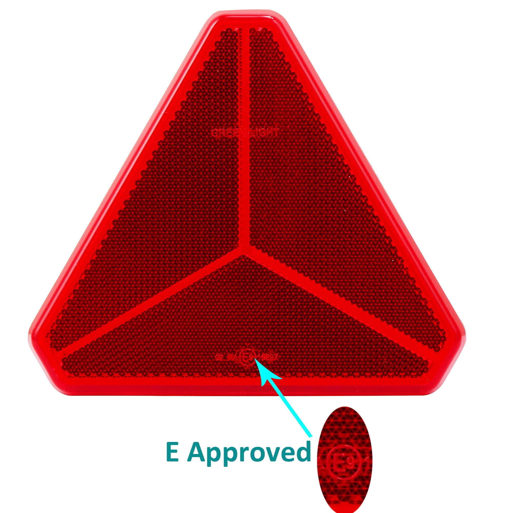 LiteMark Dischi Riflettenti Rossi 7,6 Cm - SAE DOT - Adesivi Sicurezza Per Auto, Camion E Rimorchi (4 Pezzi) - 4