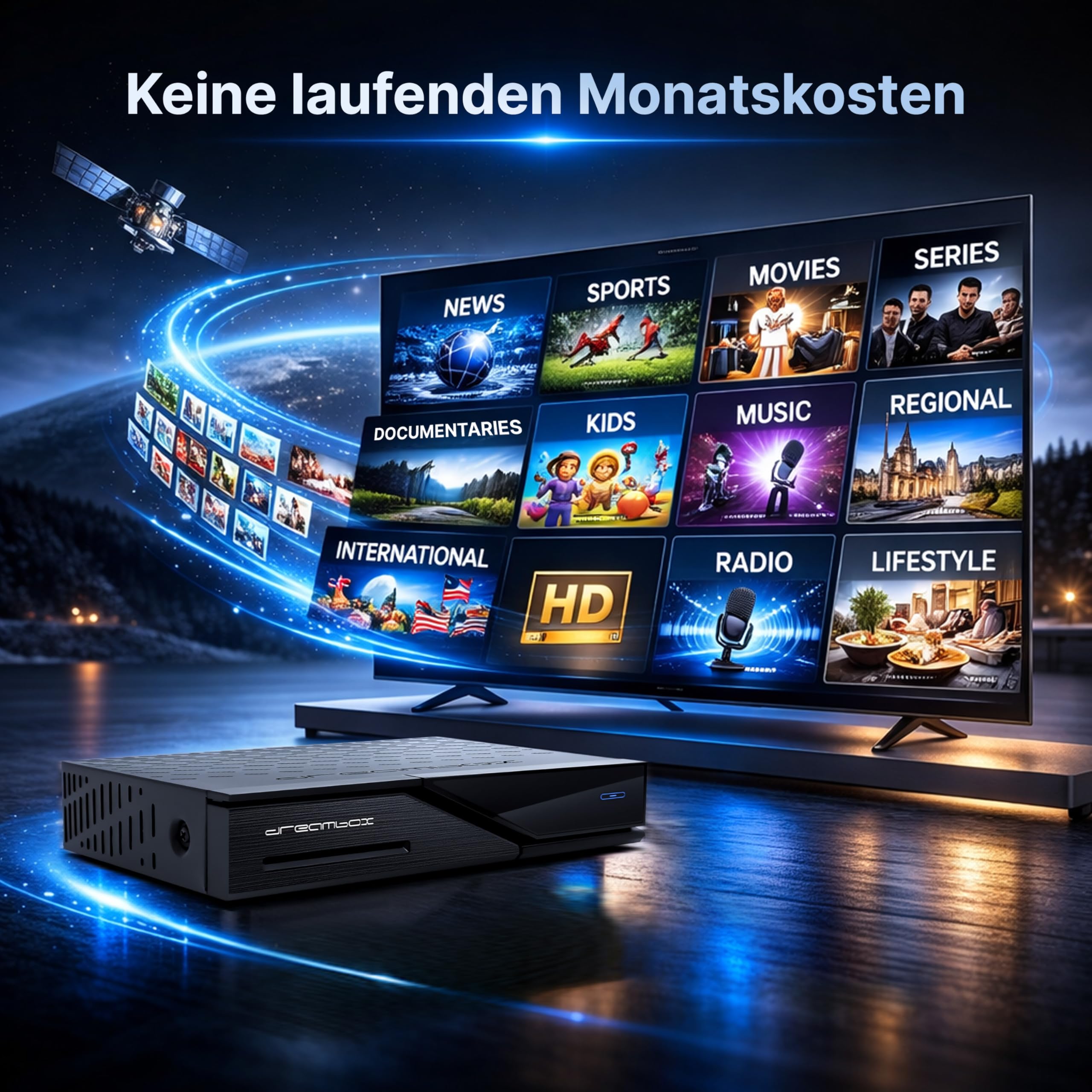 Dreambox DM520 1x DVB-S2 Tuner Linux Receiver (Full HD 1080p)