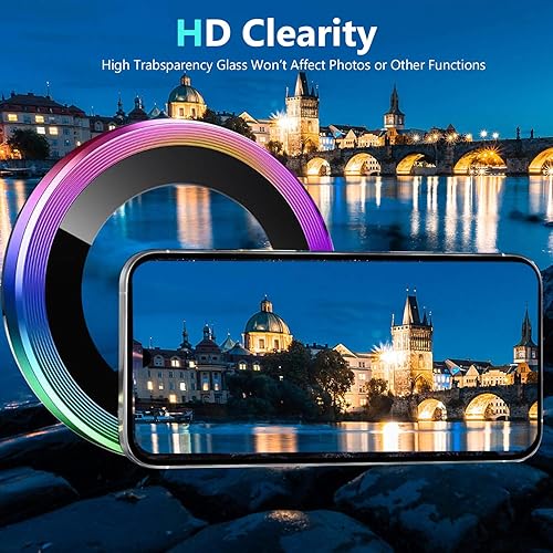 Miniatura 2 de Paquete de 2 protectores de lente de cámara para Motorola Razr 60 Ultra/Motorola Razr Ultra 2025, resistentes a los arañazos, claridad HD,