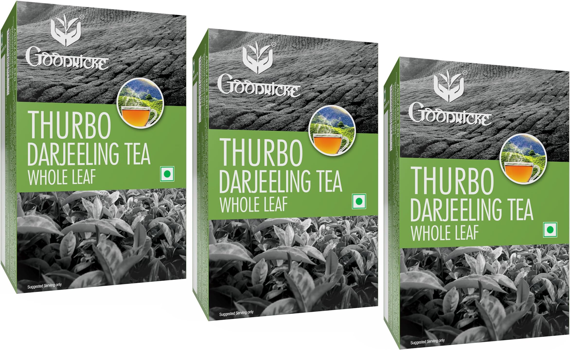 GOODRICKE Thurbo Darjeeling Tea - 100gm (Pack of 3) | 100% Pure & Original Single Estate Whole Leaf Tea | Premium Black Long Loose Tea Leaves with Rich Taste