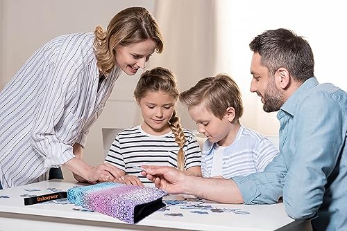 Miniatura 8 de Dzhuywer Carpeta de tarjetas coleccionables para 9 bolsillos (1080 tarjetas) con 60 fundas extraíbles, con cremallera de protección y pulsera de