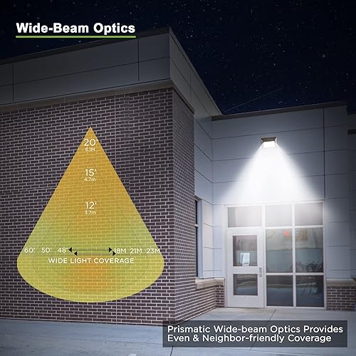 Miniatura 6 de Paquete de luz LED de 120 W, fotocélula del atardecer al amanecer, accesorio de iluminación para áreas de seguridad comercial al aire libre, listado