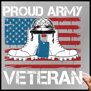 Veteran DTF Transfers Ready to Press Iron On | Proud Army Veteran (Pocket - 4")