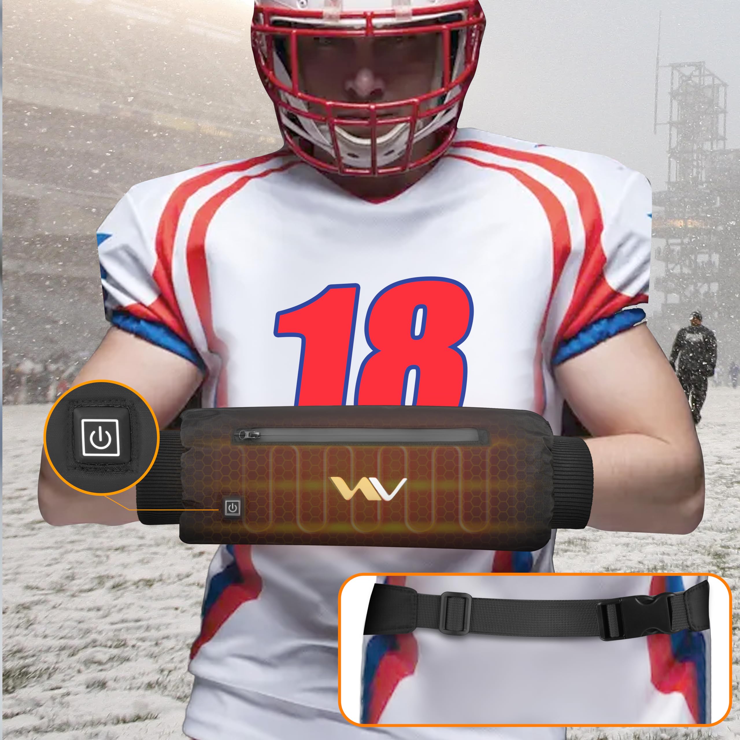 Adult Furry Hand Warmers, Free Size, Neon, 1 Pair