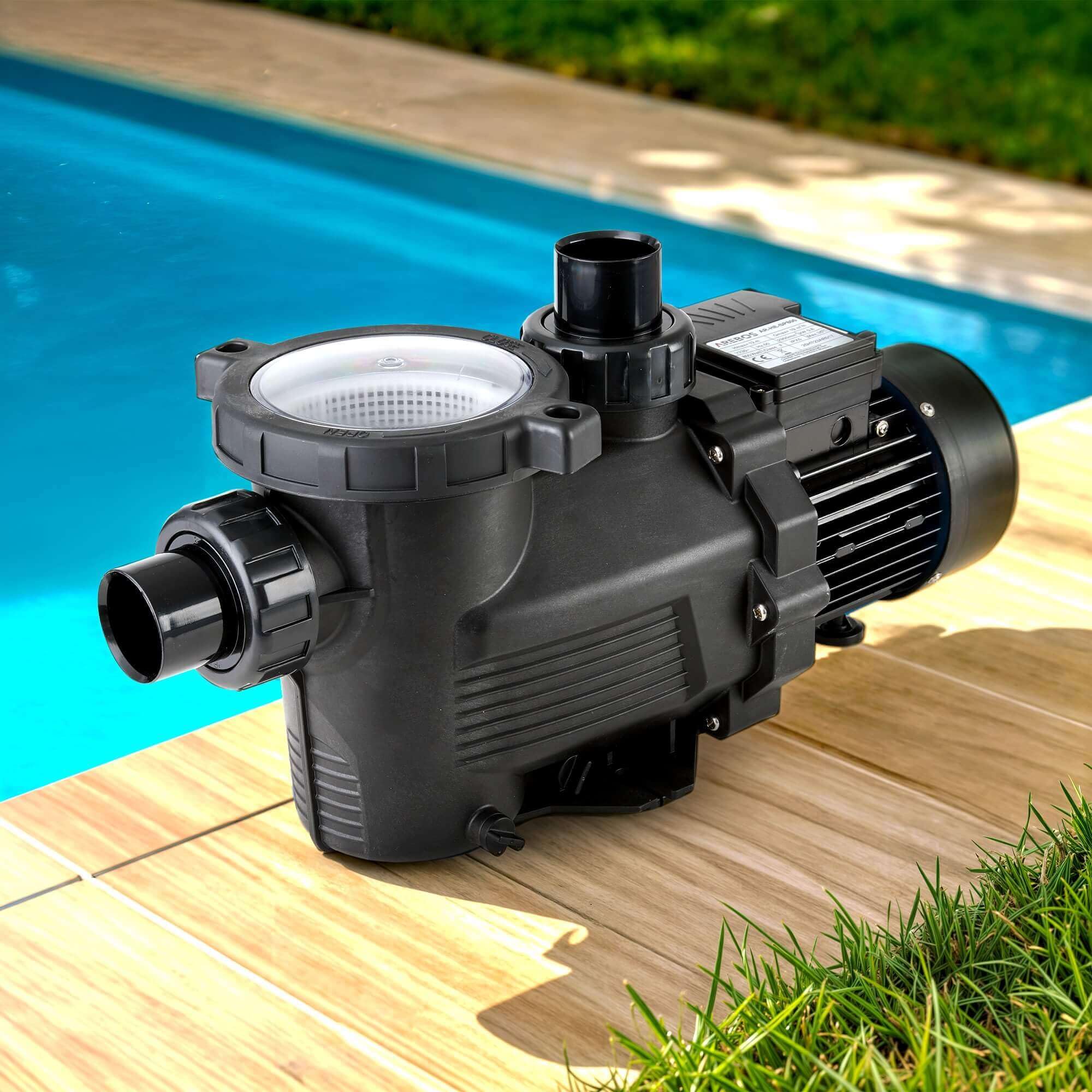 Arebos Schwimmbadpumpe 800W | Filterpumpe mit Vorfilter & 19000 l/h | Poolpumpe für Sandfilteranlage & Filtersystem | leistungsstark & energieeffizient | für Pool Garten & Swimmingpool