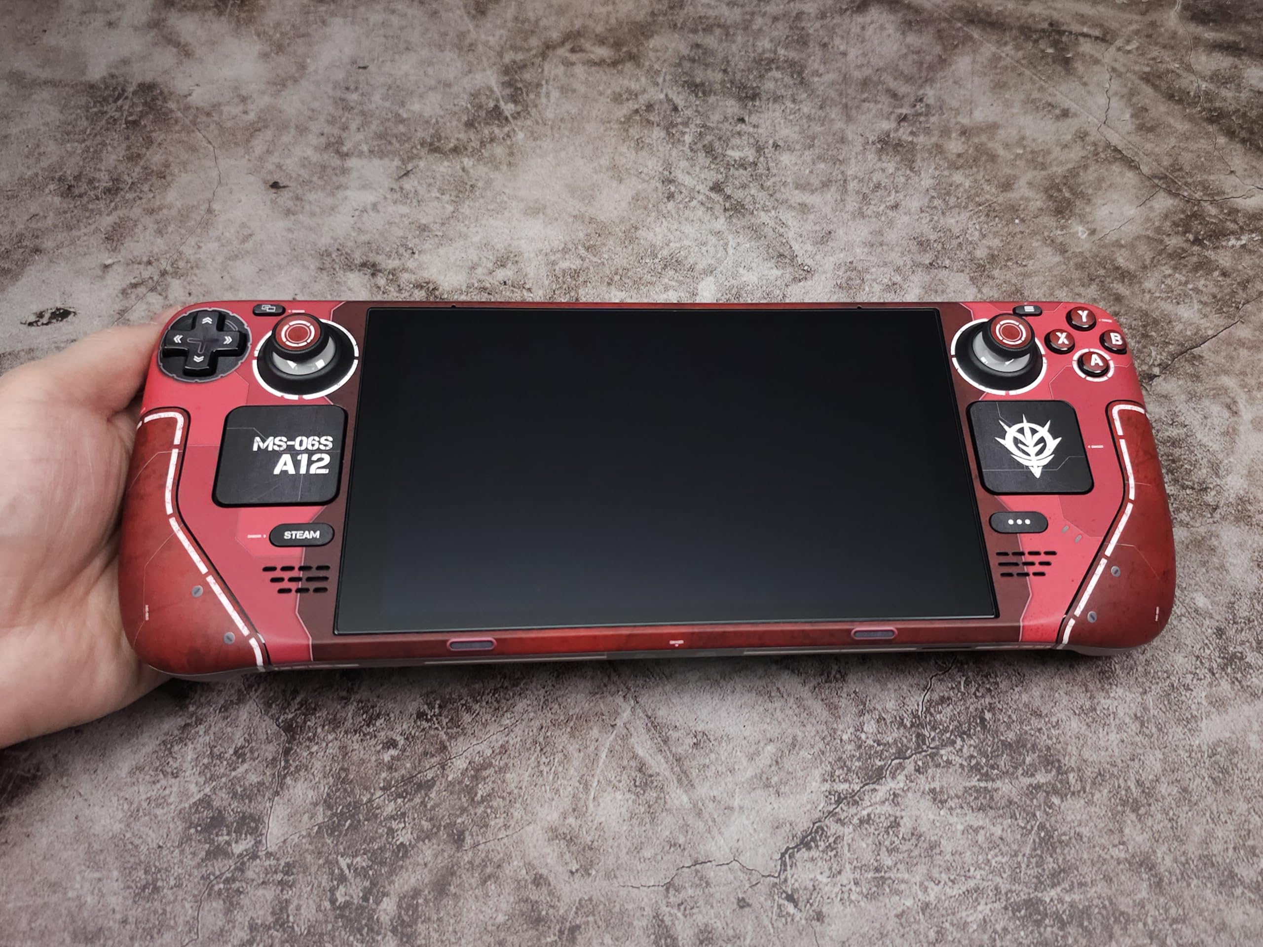 Amazon.com: Steam Deck Skin, Red Zaku II Edition, Full Wrapping
