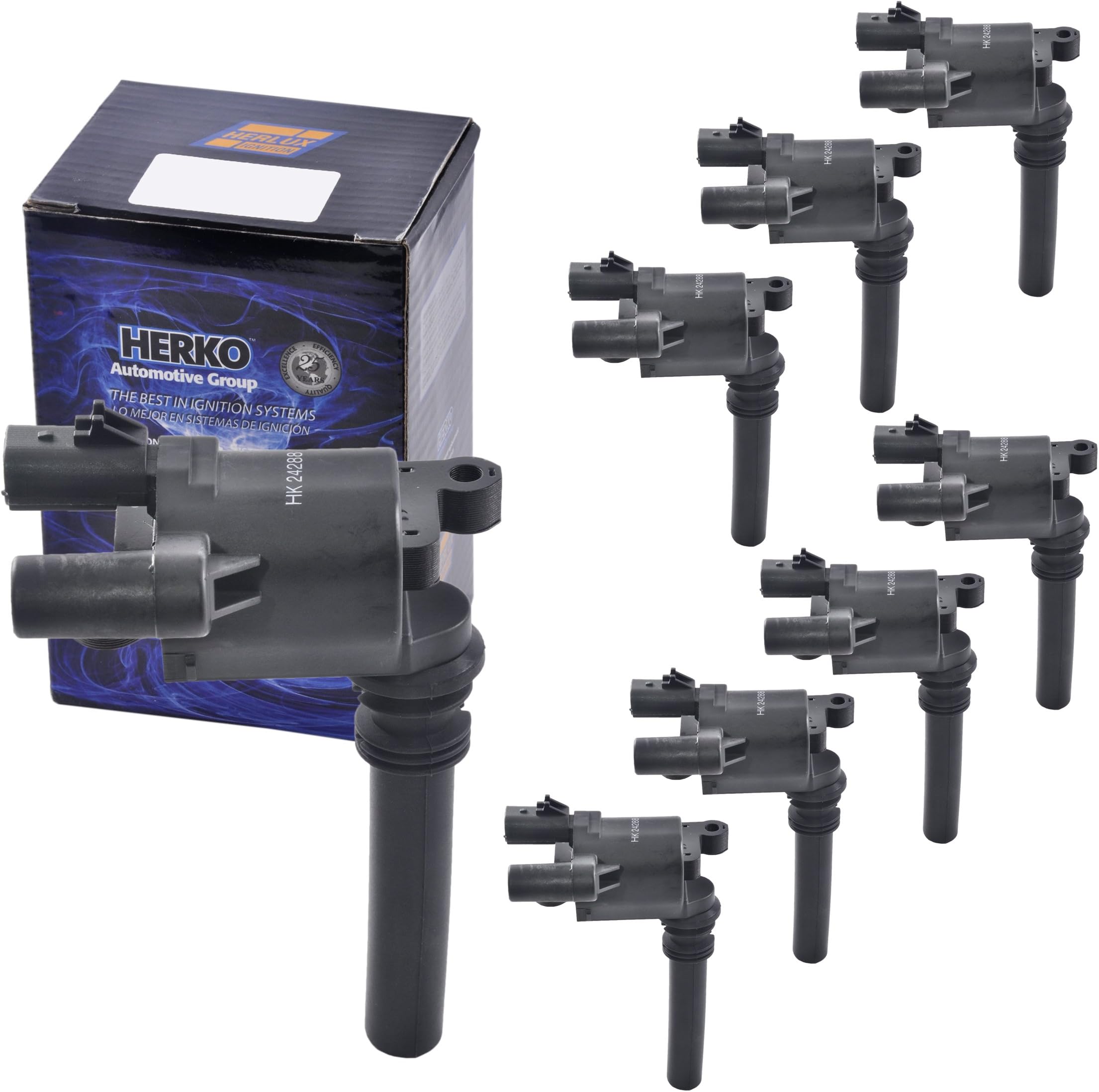 Set of 8 Herko B053 Ignition Coils For Dodge V8 5.7L 2003-2004