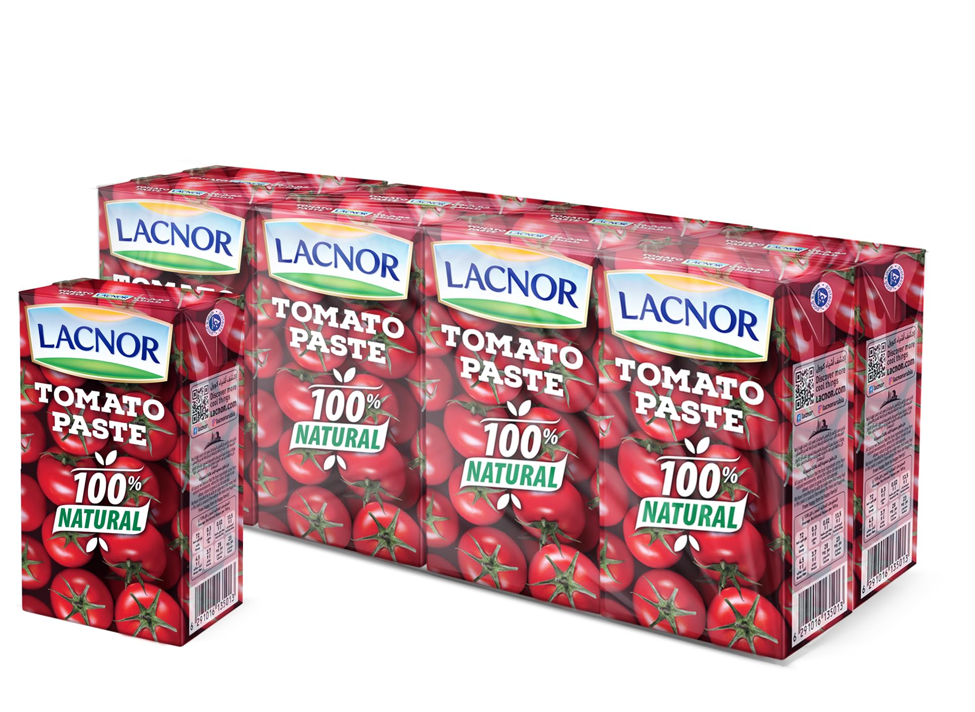 Essentials Tomato Paste, 100% Natural, 135 Gram Pack of 8
