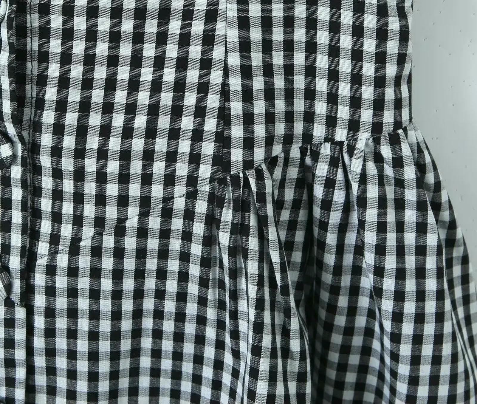 Sukienka damska letnia z przodu Button Plaid Sling Mini Cienkie Plastry V Neck Szyjka Lobility Sukienka w kształcie litery A Folmes Bawełniana sukienka-Czerwona-m