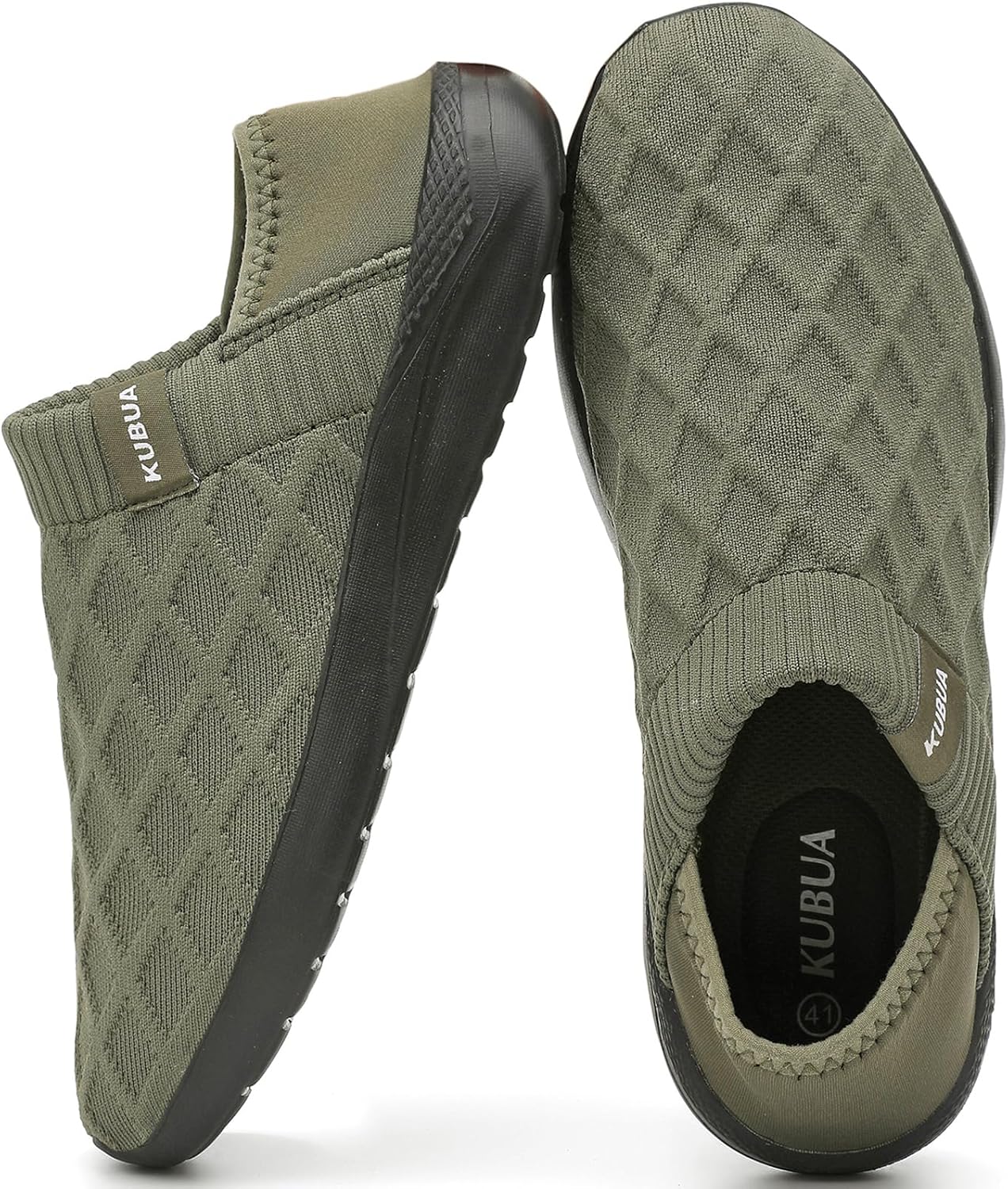 KUBUA Mens Womens Slippers Indoor Lightweight House Shoes Outdoor Breathable Slip on Loafers - Image 2