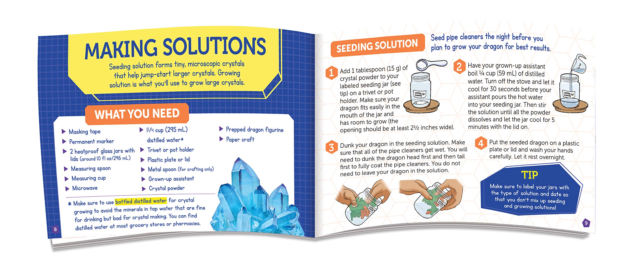 Amazon.com: Klutz Crystal Dragon Craft & Science Kit : Toys & Games