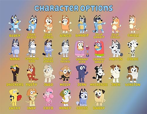 Miniatura 2 de Personalized Bluey Family Matching Birthday Shirt 2023, Family Cartoon Bluey Shirts, Dog T-Shirt for Kids, Animal Toddler Shirts