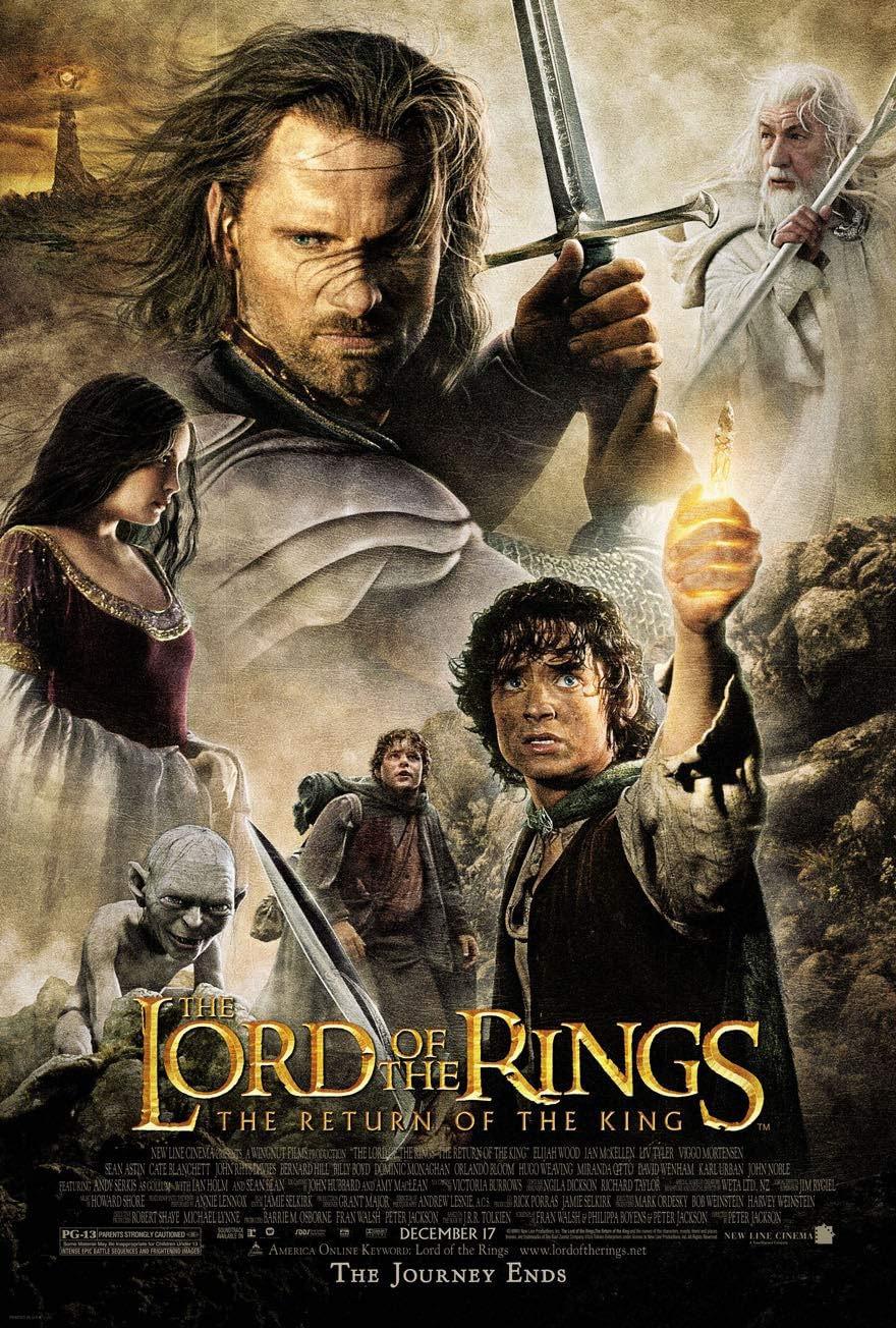 LORD OF THE RINGS RETURN OF THE KING MOVIE POSTER 2 Sided ORIGINAL FINAL 27x40