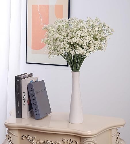 Miniatura 4 de Duovlo - 10 flores de aliento artificiales de 236 para decoración de boda hogar bricolaje