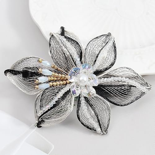 Miniatura 7 de Pasadores de alambre de cobre de 3.14 pulgadas, tejido a mano, diseño de alto nivel, accesorios elegantes para el cabello, regalos para mujeres y