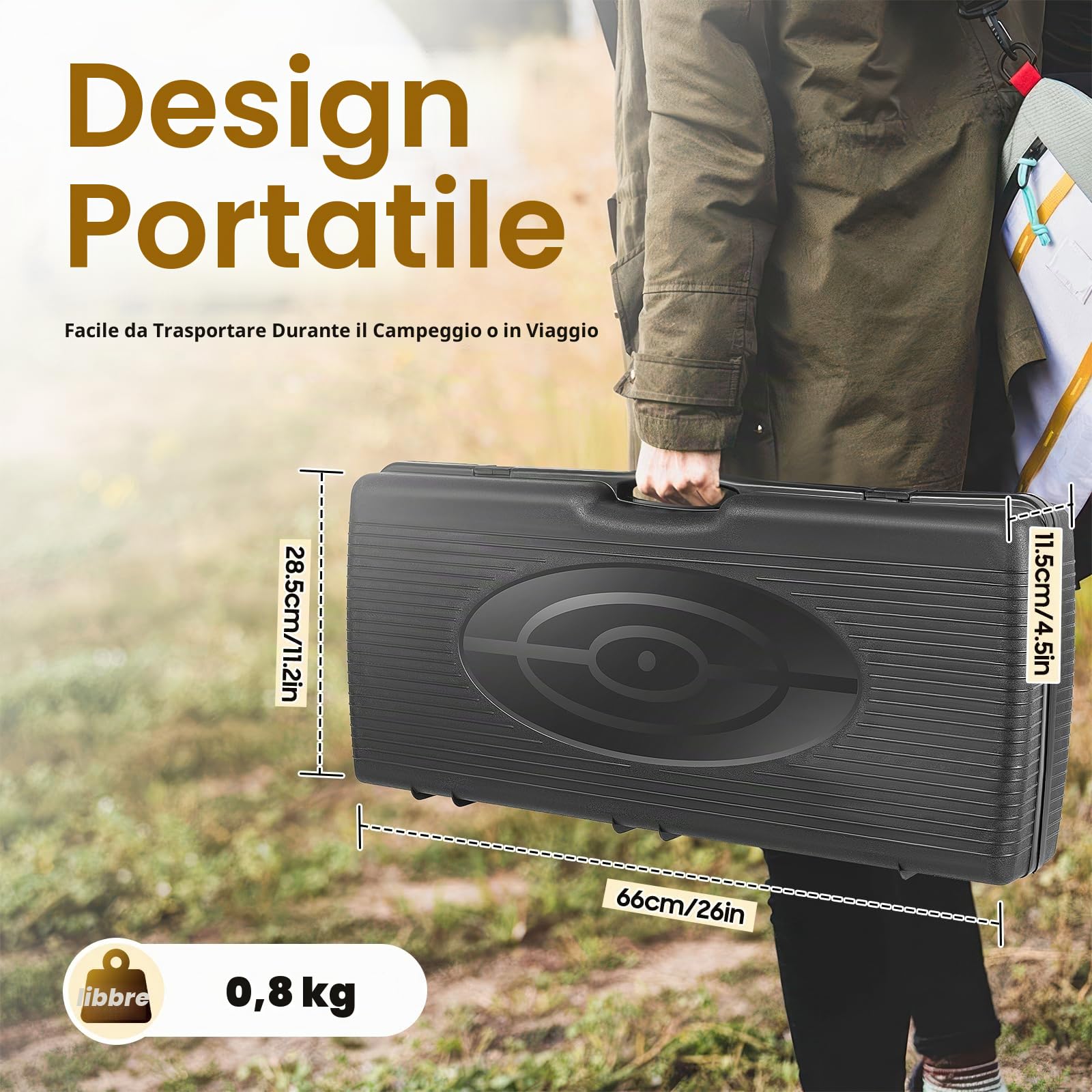 Fornello da campeggio a 2 fuochi, mini fornello da campeggio, fornello a gas + ciotola + custodia, portatile da campeggio con accensione piezoelettrica, per esterni e interni