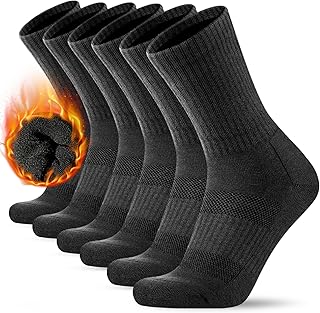 KEECOW Merino Wool Hiking Socks Men & Women 3 Pairs Thermal Fleece Socks Winter Socks Warm Socks for Outdoor Sports