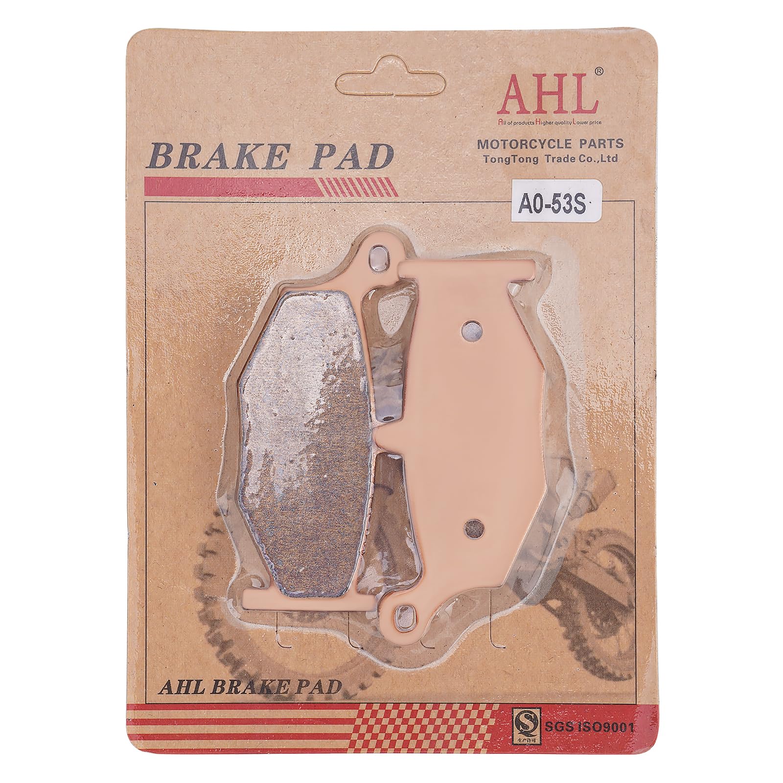 AHL- Motocicleta Pastillas de freno Trasero para SUZUKI GSR 600 K6/K7/K8 2006-2010 (Cobre sinterizado)