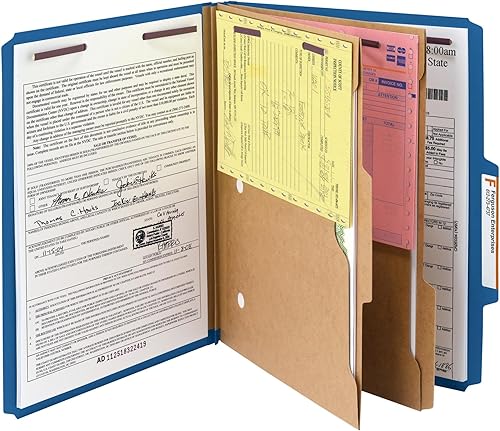 Miniatura 2 de Smead Carpeta de archivos de clasificación de cartón prensado con cierres SafeSHIELD, 2 divisores de bolsillo, expansión de 2 pulgadas, tamaño