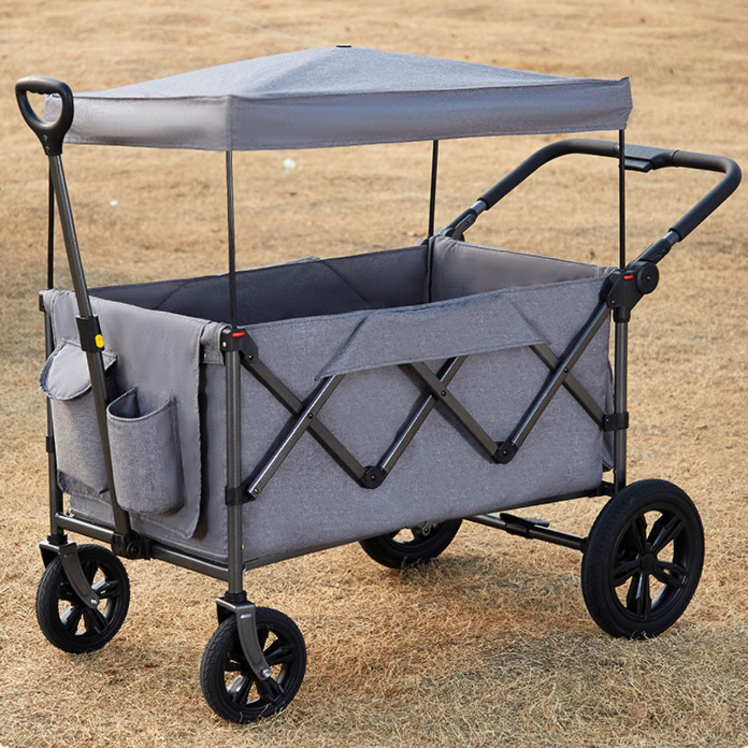 Chariot pliable avec sac de rangement pour transporter les courses lourdes sans effort