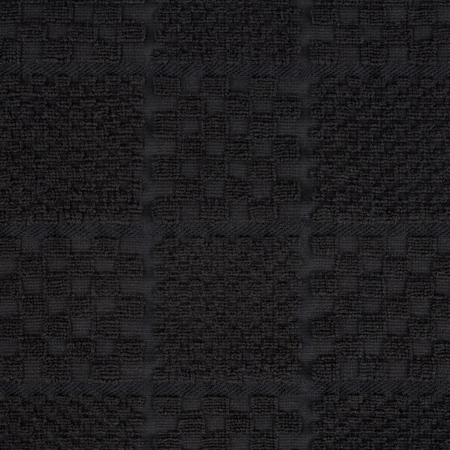 KitchenAid Quilted Cotton Terry Cloth Oven Mitt, Pot Holder, Kitchen Towel 4-Pack Set, Heat Resistant, Silicone Grip, Gift Set, Matte Black, 16"x26", 7"x13" & 7"x10"