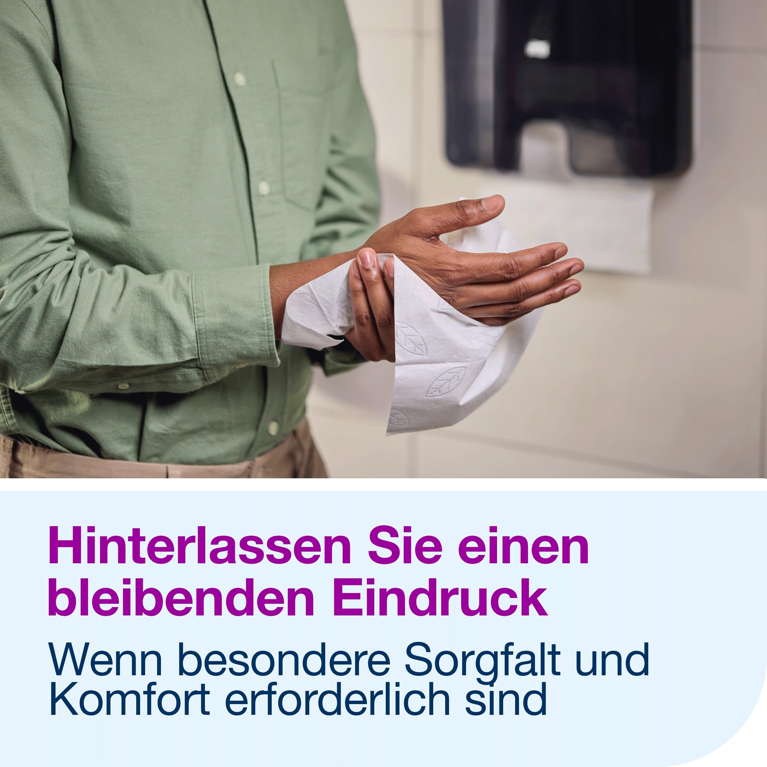 Tork Xpress komprimierte weiche Multifold-Papierhandtücher Weiß H2, Advanced, 2‑lagig, M‑Falz, saugfähig, 6 × 200 Tücher, 600454