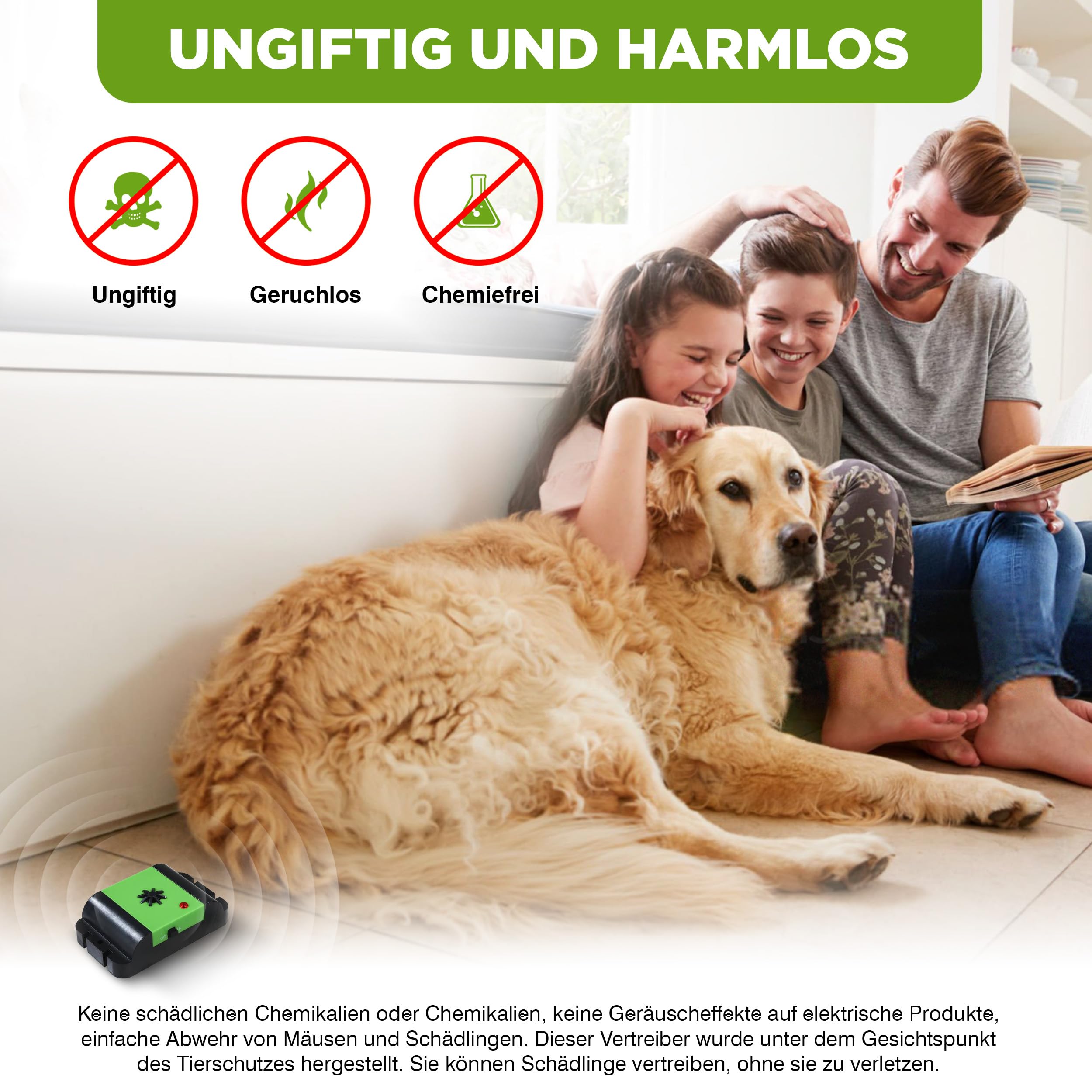 ISOTRONIC Marderschreck Auto – Batteriebetriebene Marderabwehr mit Vibrationssensor & Ultraschall – Marderschutz für Auto, Dachboden & Garage – Anti Marder Abwehr mit 40m² Wirkungsbereich (1 Stück)