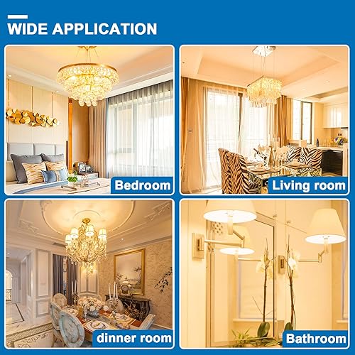 Miniatura 7 de Bombilla LED G9 regulable, 40 W equivalente a halógeno T4 G9, sin parpadeo, blanco cálido 3000K, base de cerámica con dos pines, iluminación de