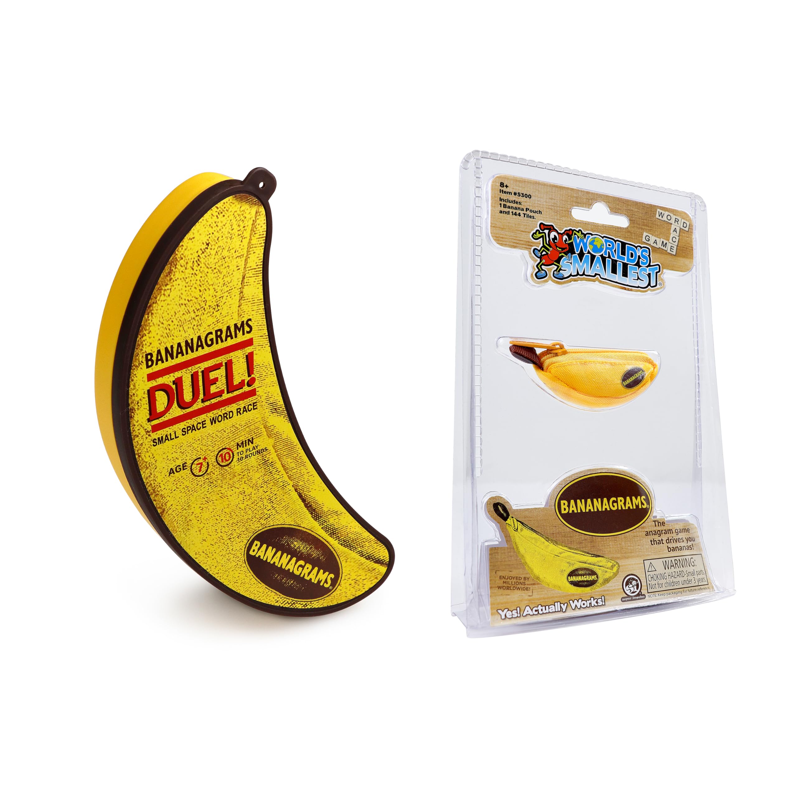 World's Smallest BANANAGRAMS & Duel BANANAGRAMS Bundle.