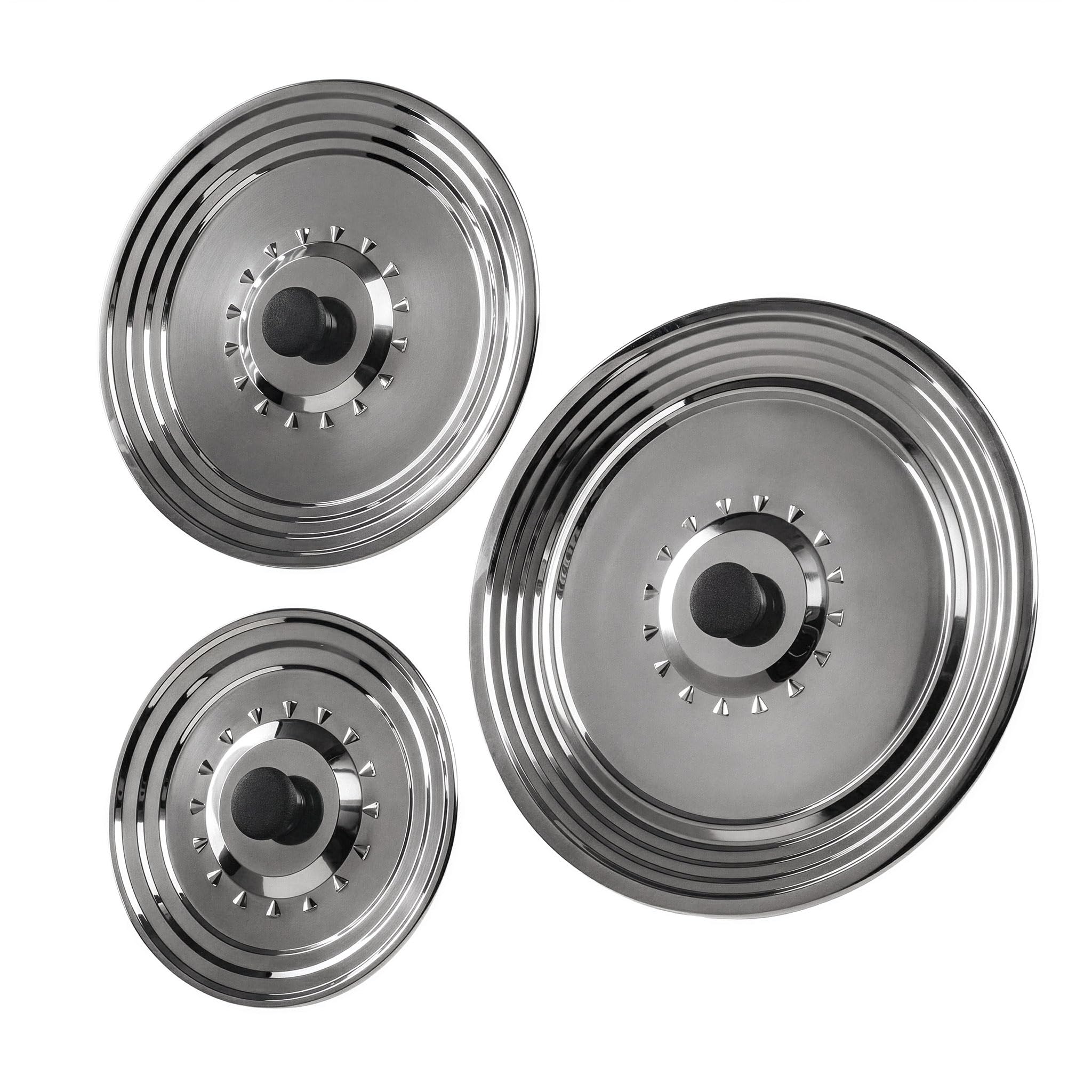 Zilverkleurige - RVS - 32 cm - Grote - 2 delige - Pannen kopen