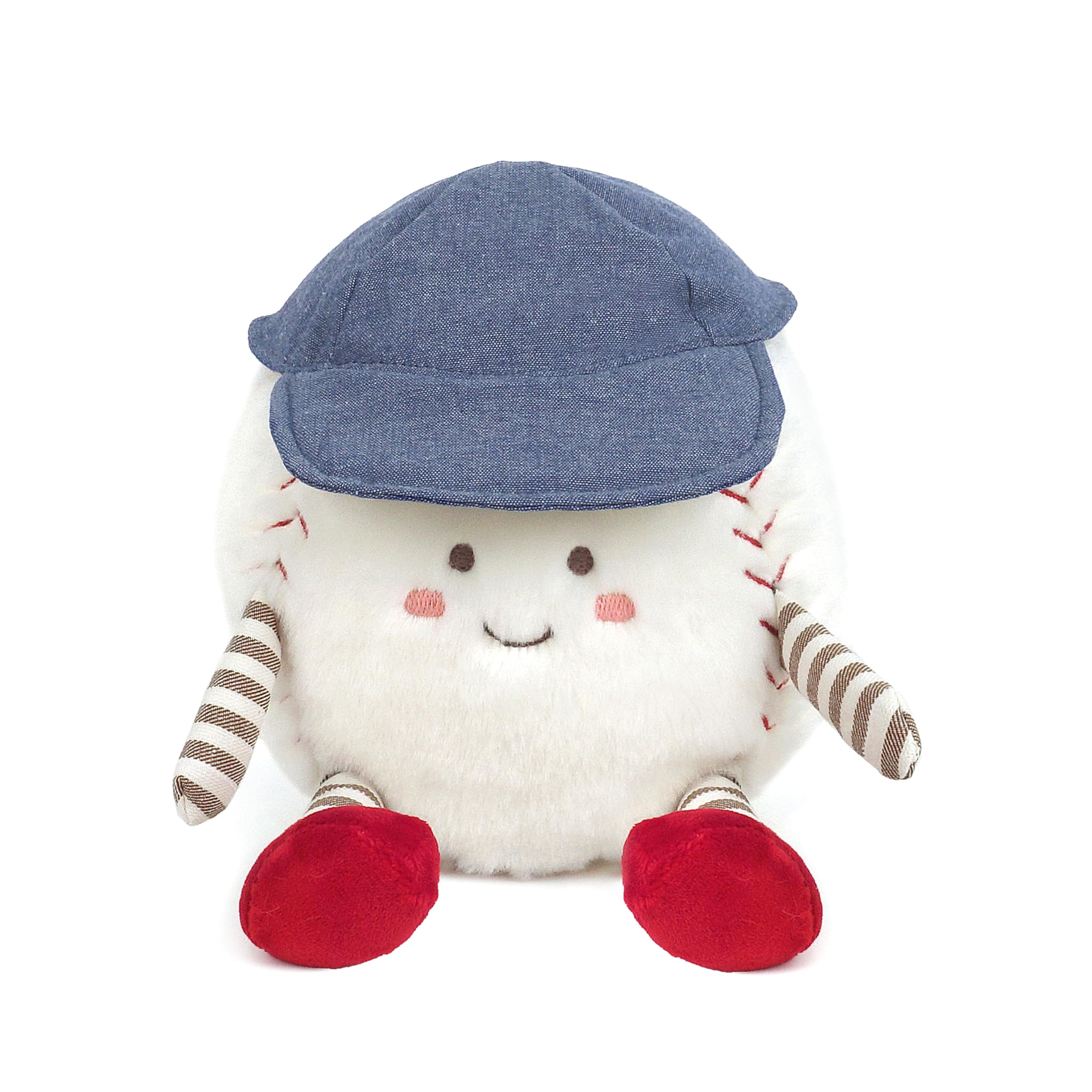 MON AMI Buddy Baseball Plushie, Cute Baby Slugger Baseball Guy Stuffed Toys for Kids & Toddlers