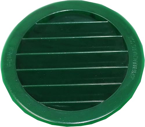 Vista 41 de 2.5 "rejilla redonda de plástico Soffit rejilla de ventilación de aire para reptiles cubierta (6, blanco)