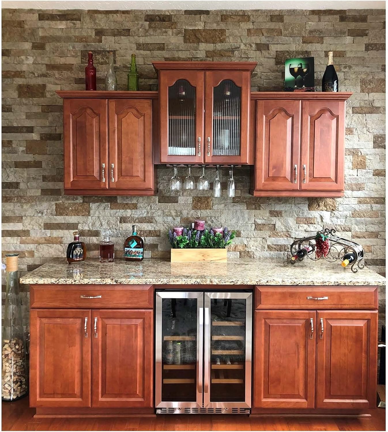 AirStone Primary Stones: Autumn Mountain Creek Color Blend, Manufactured Stone Wall Covering, Indoor & Outdoor Home Décor