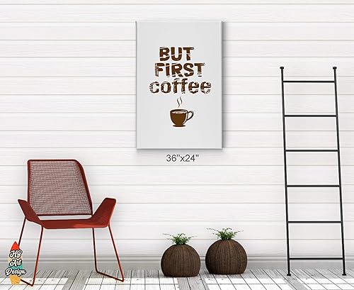 Miniatura 4 de Coffee Decor V38 - Lienzo decorativo para pared, diseño de cafeína