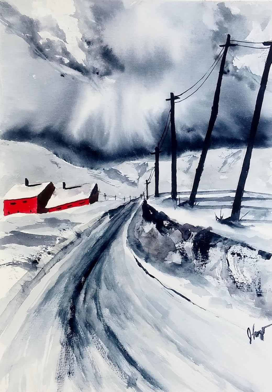 WATERCOLOR ORIGINAL Painting, Original Watercolor Painting