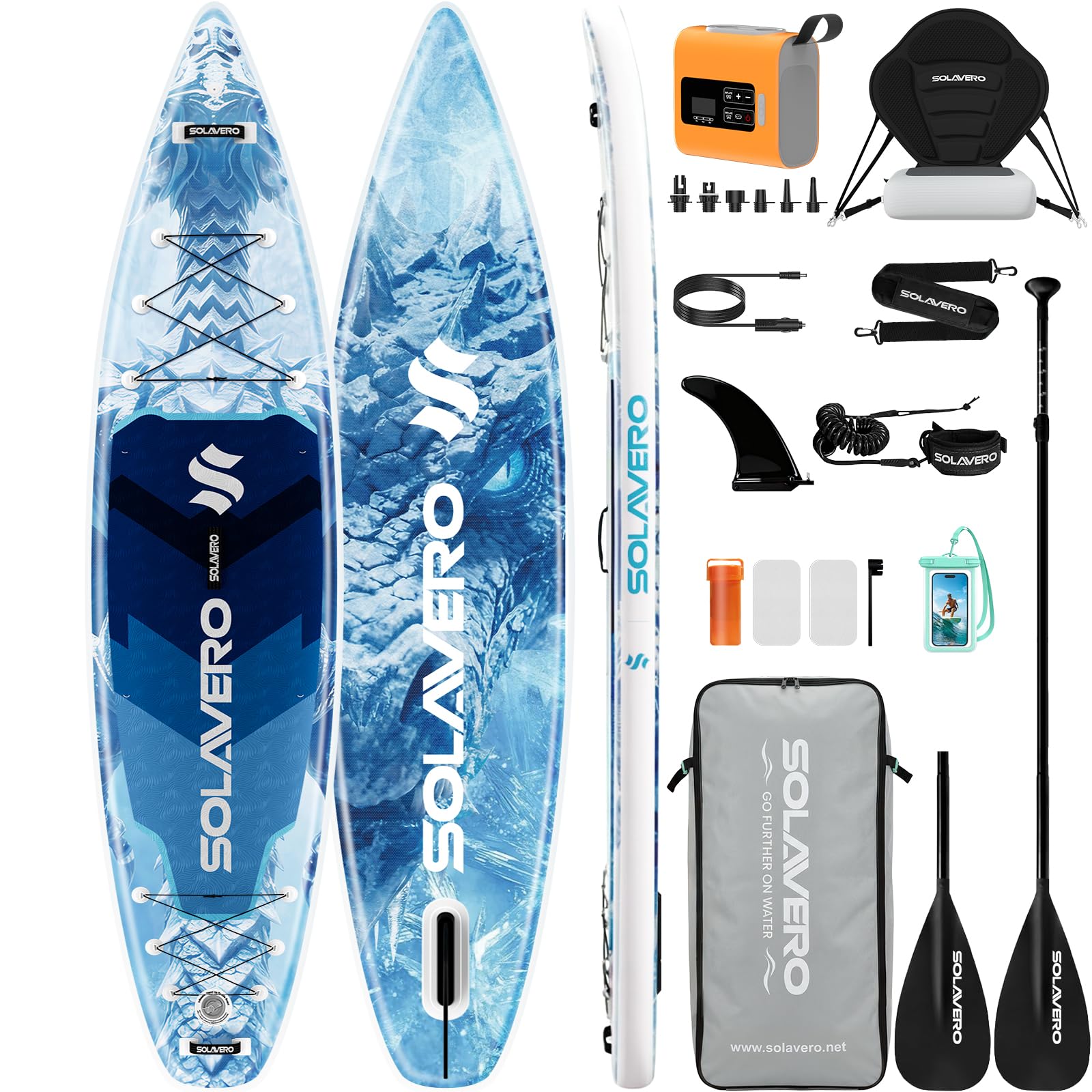 Amazon | SOLAVERO サップボード SUP ボード 長381cm 幅83cm 厚15cm