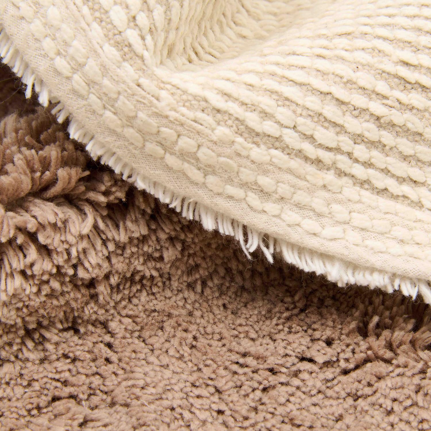 Little Dutch Teppich Kinderzimmer Kinderteppich Regenbogen beige (80x130 cm)
