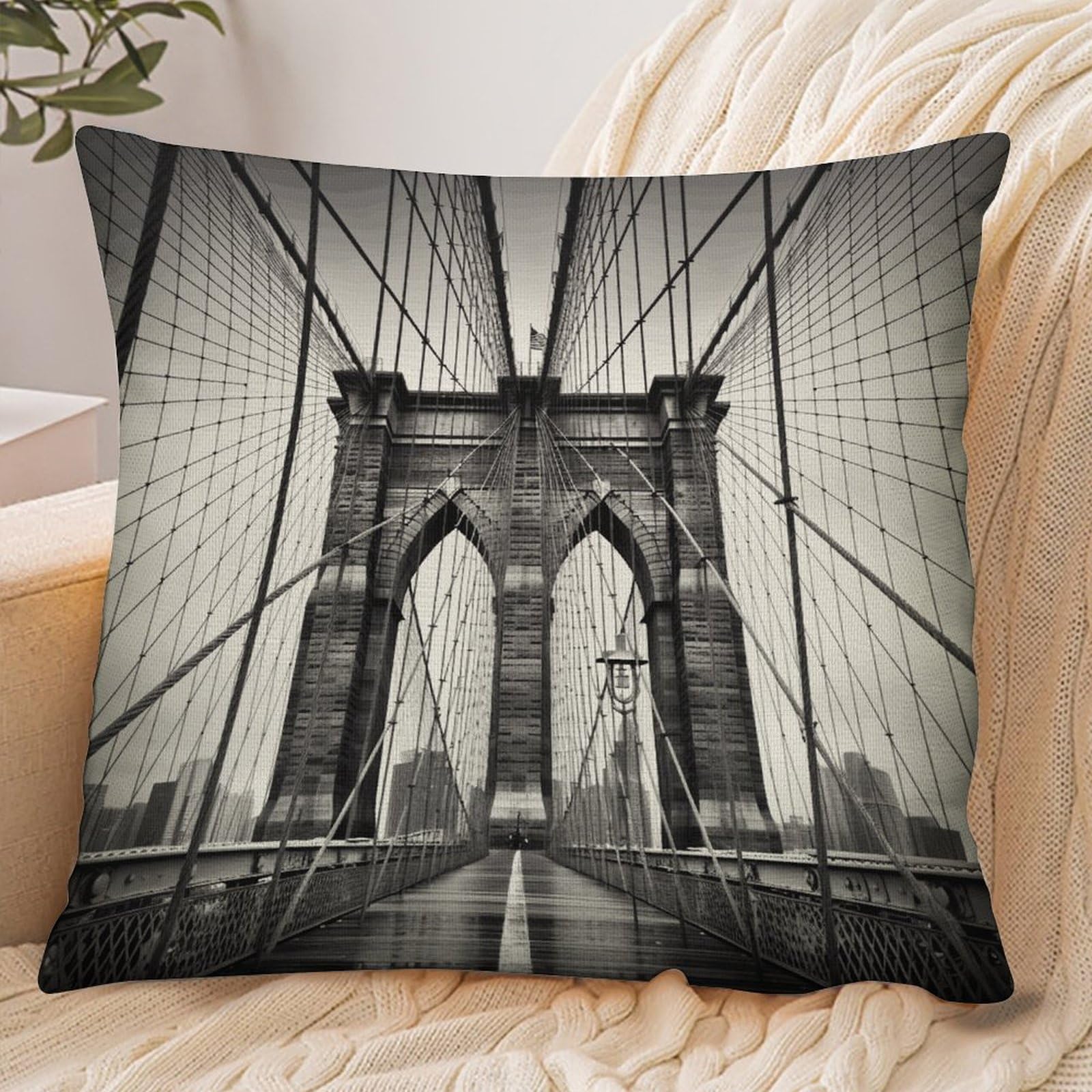Fekiloot Style Brooklyn Bridge Pillowcase Pillow Sham Pillow Case