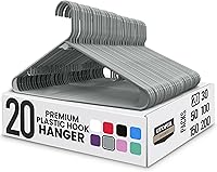 Vista 15 de Perchas de plástico Utopia Home, paquete de 30 - Perchero con ganchos - Duradero y ahorrador de espacio (Aguamarina)