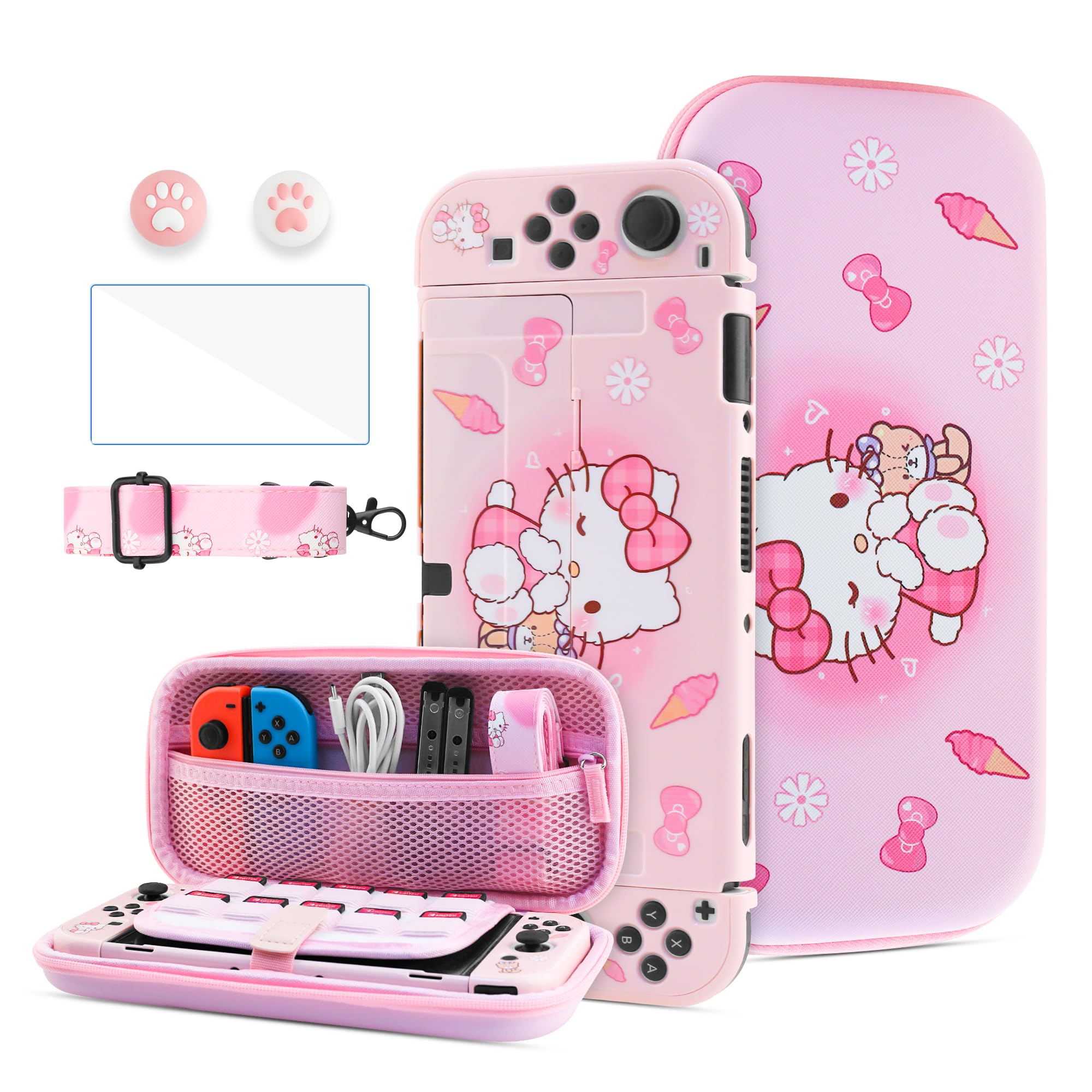 Snapklik.com : HYPERCASE Cute Carrying Case For Nintendo Switch OLED